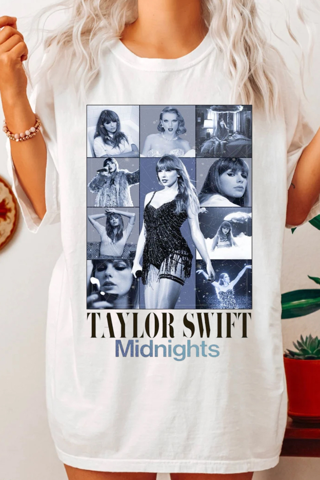 Taylor Concert Support Loose Round Neck Short Sleeve T-Shirt