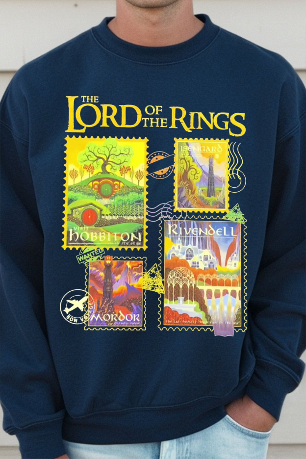 Lord of the Rings stamp men's sweatshirt