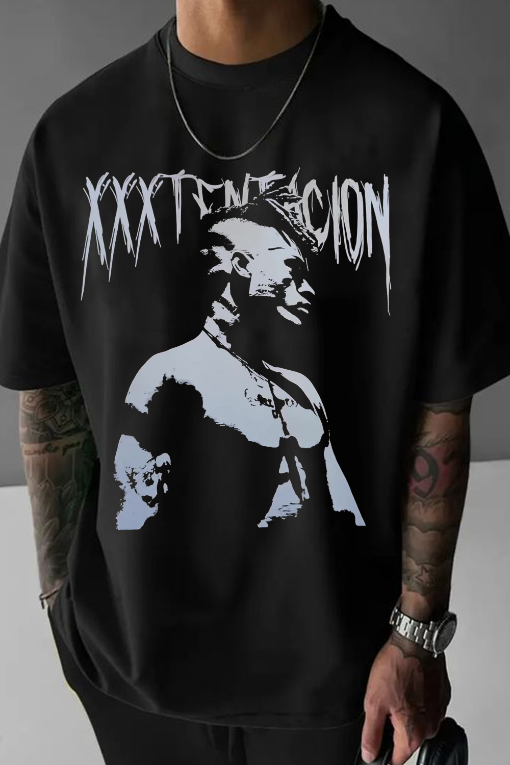 xxxtentacion simple printed men's short-sleeved T-shirt