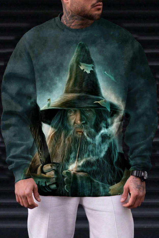 The Lord of the Rings Simple Personality Round Neck Loose Long Sleeve Sweater