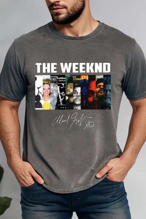 The Weeknd Albums Collection Shirt,Men Vintage The Weeknd Signature Shirt