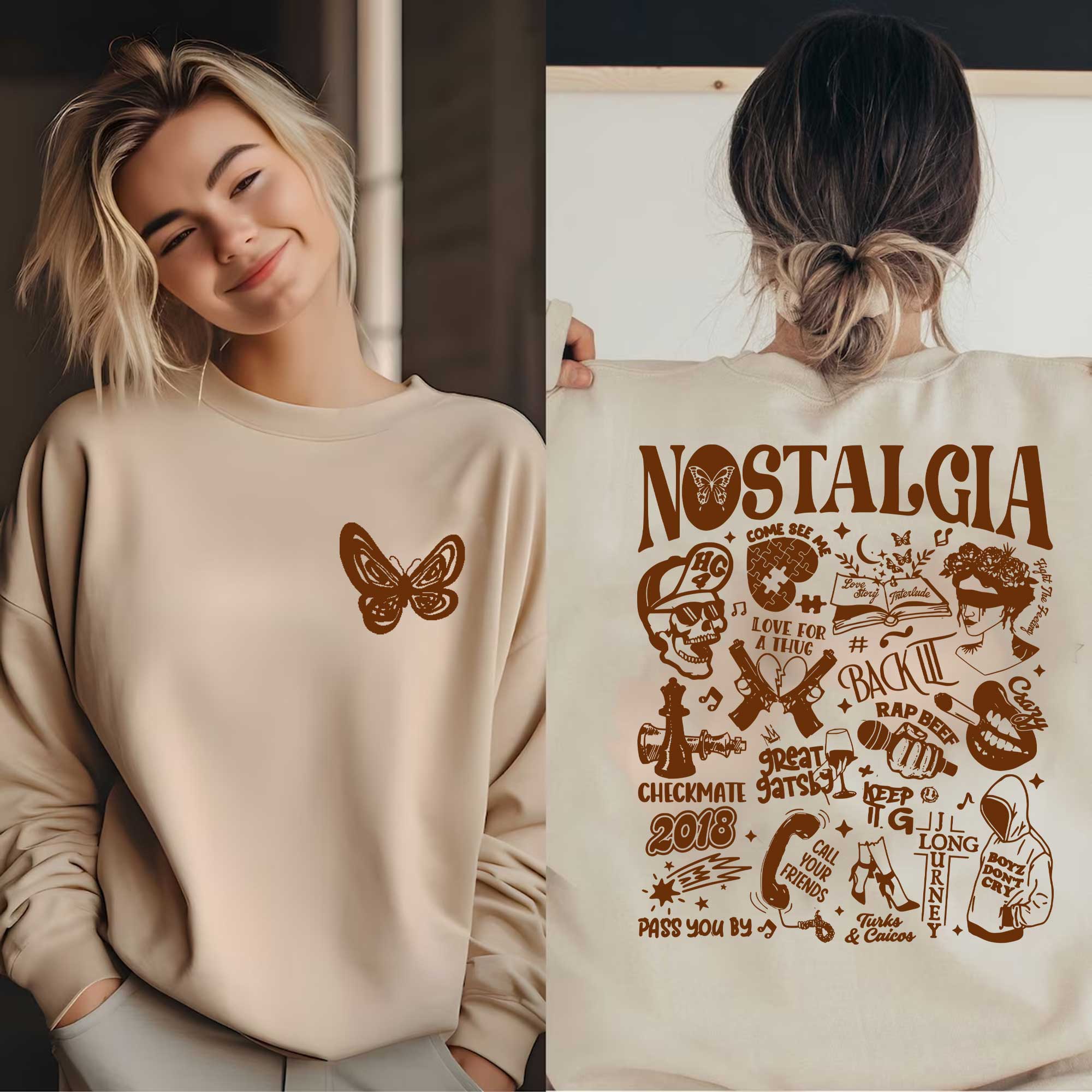 Rod Wave Nostalgia Album Front And Back SweatShirt