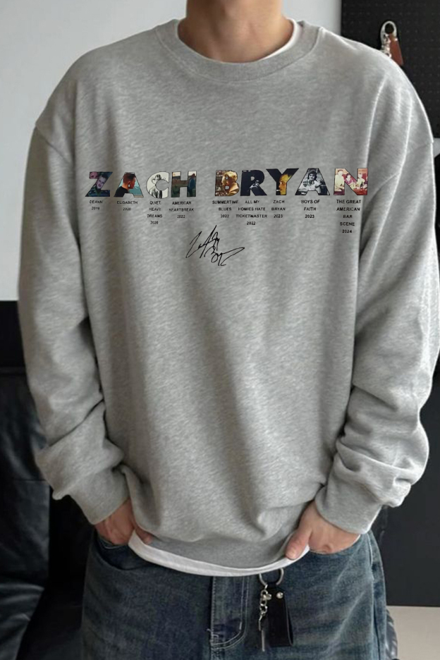 zachbryan long-sleeved men's sweatshirt