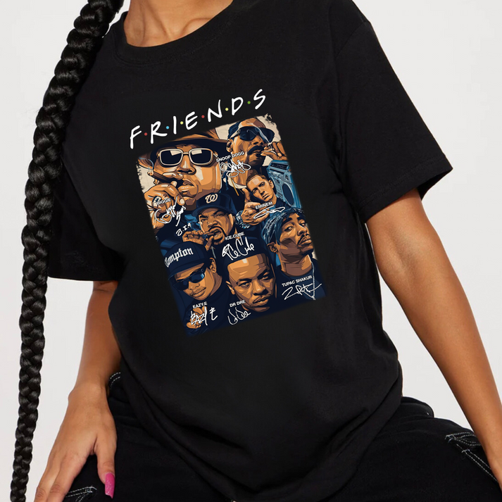Rapper All Star Friends Funny Hip Hop T-shirt