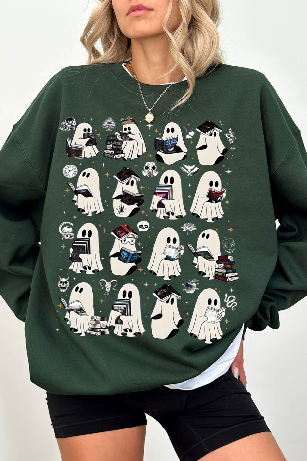 Ghost Reading Dark Romance Novels sweatshirts