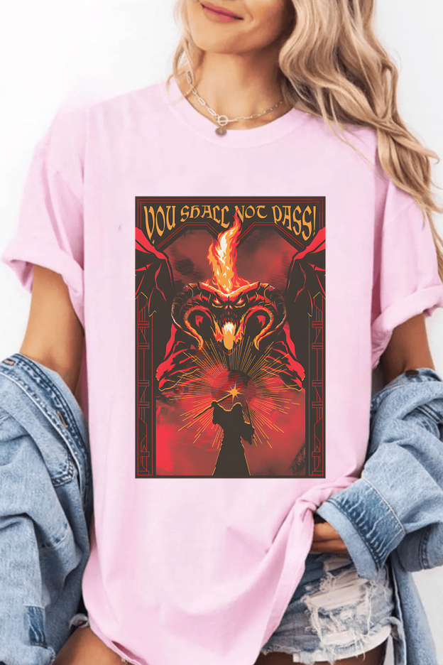 Fire and shadow clash LOTR Tee For Women