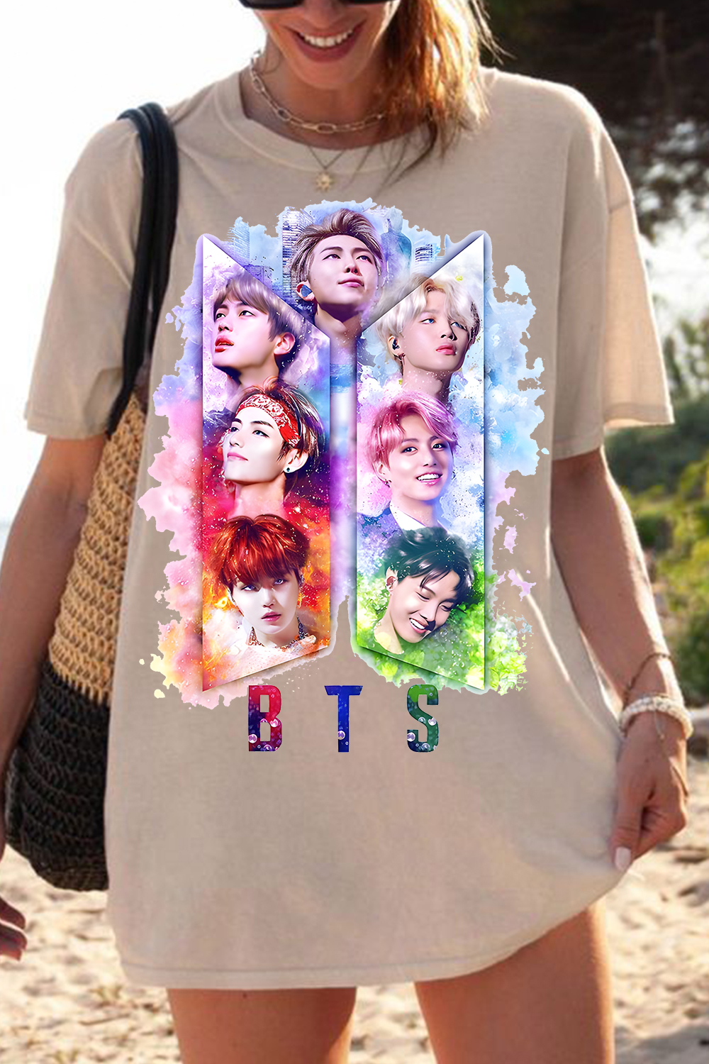 BTS Personalized Colorful Printed Tee
