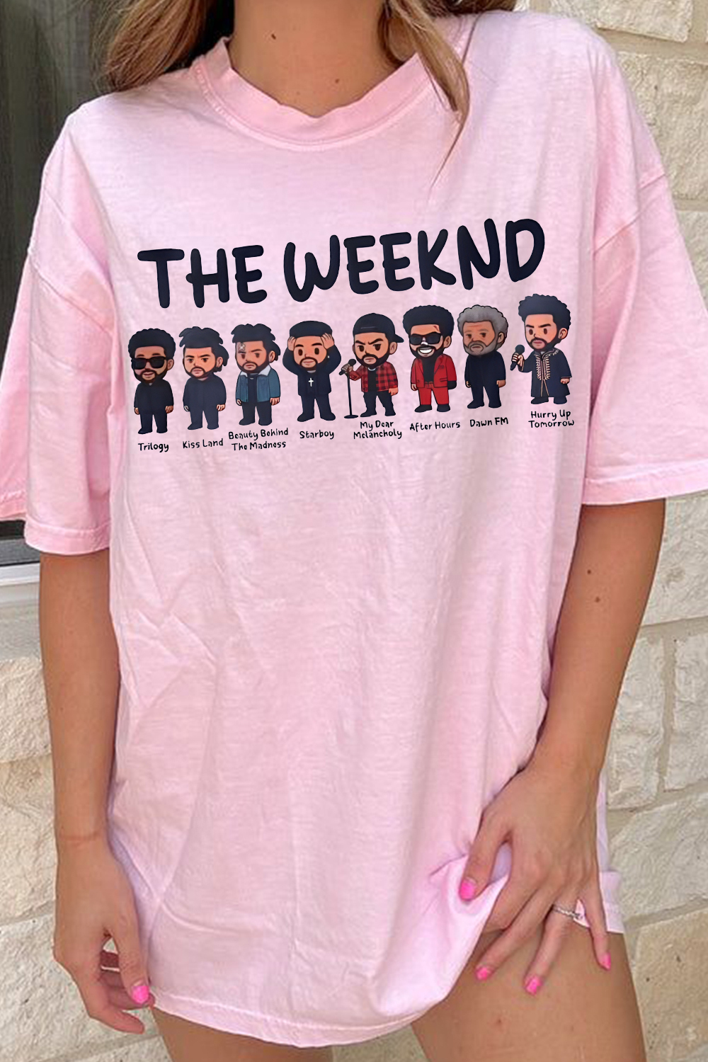 Rock The Weeknd tee and shine brighter for women