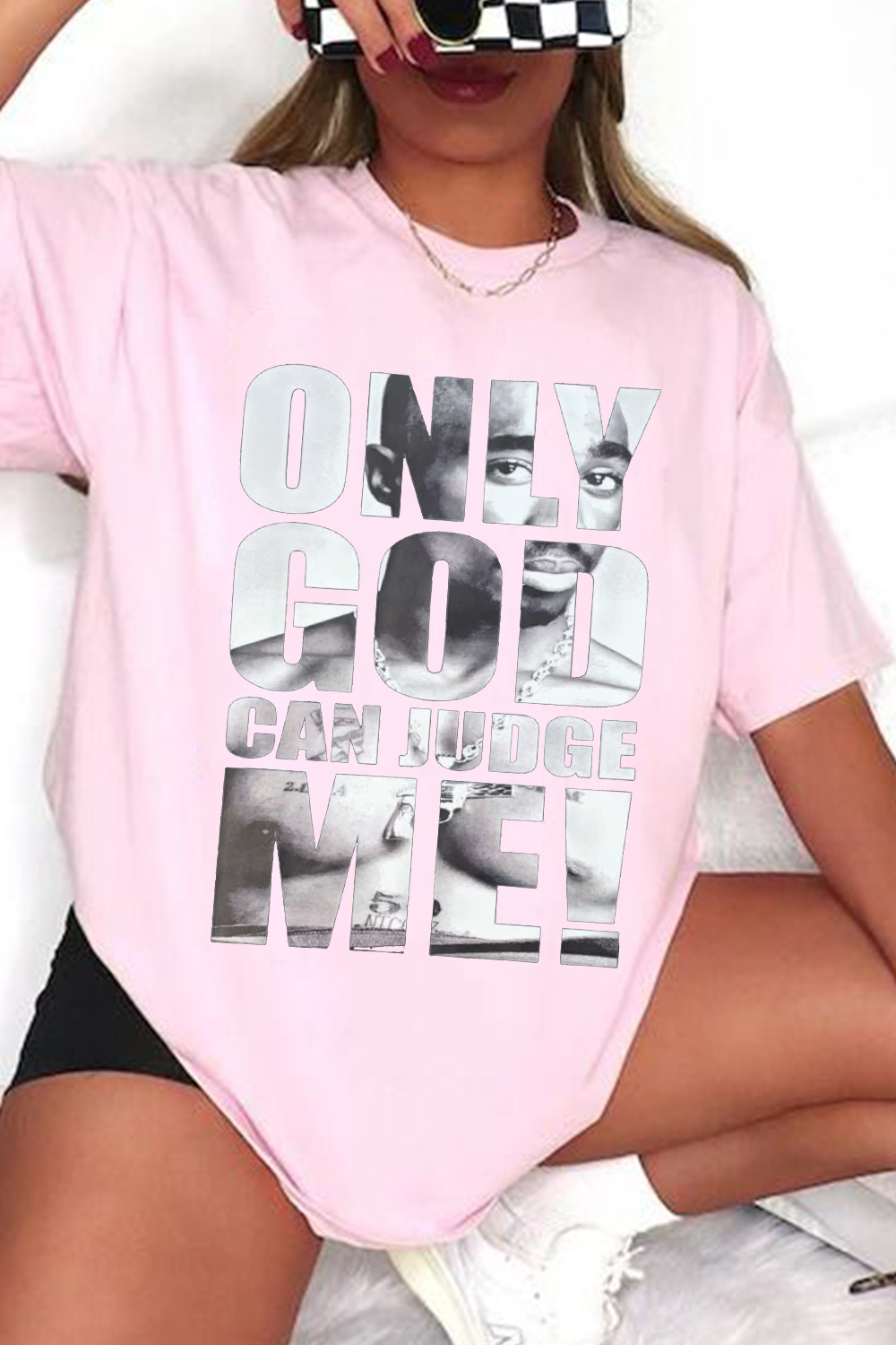 Only God Can Judge Me 2 PAC king T-shirt For Women