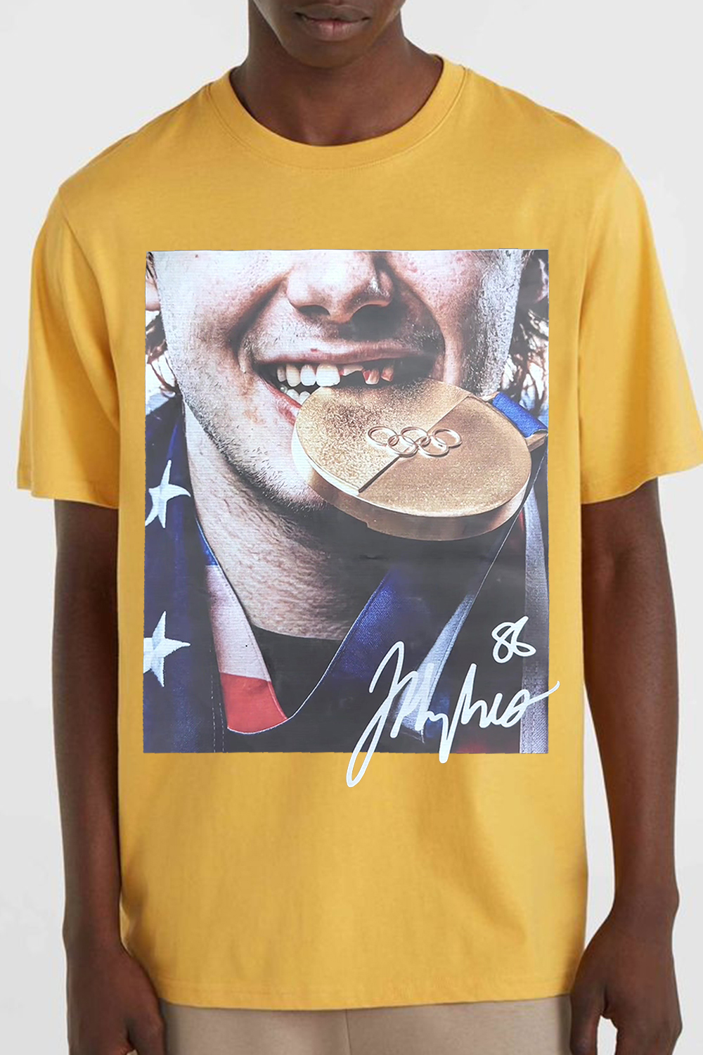 Jack Hughes Golden Gold Shirt For Men