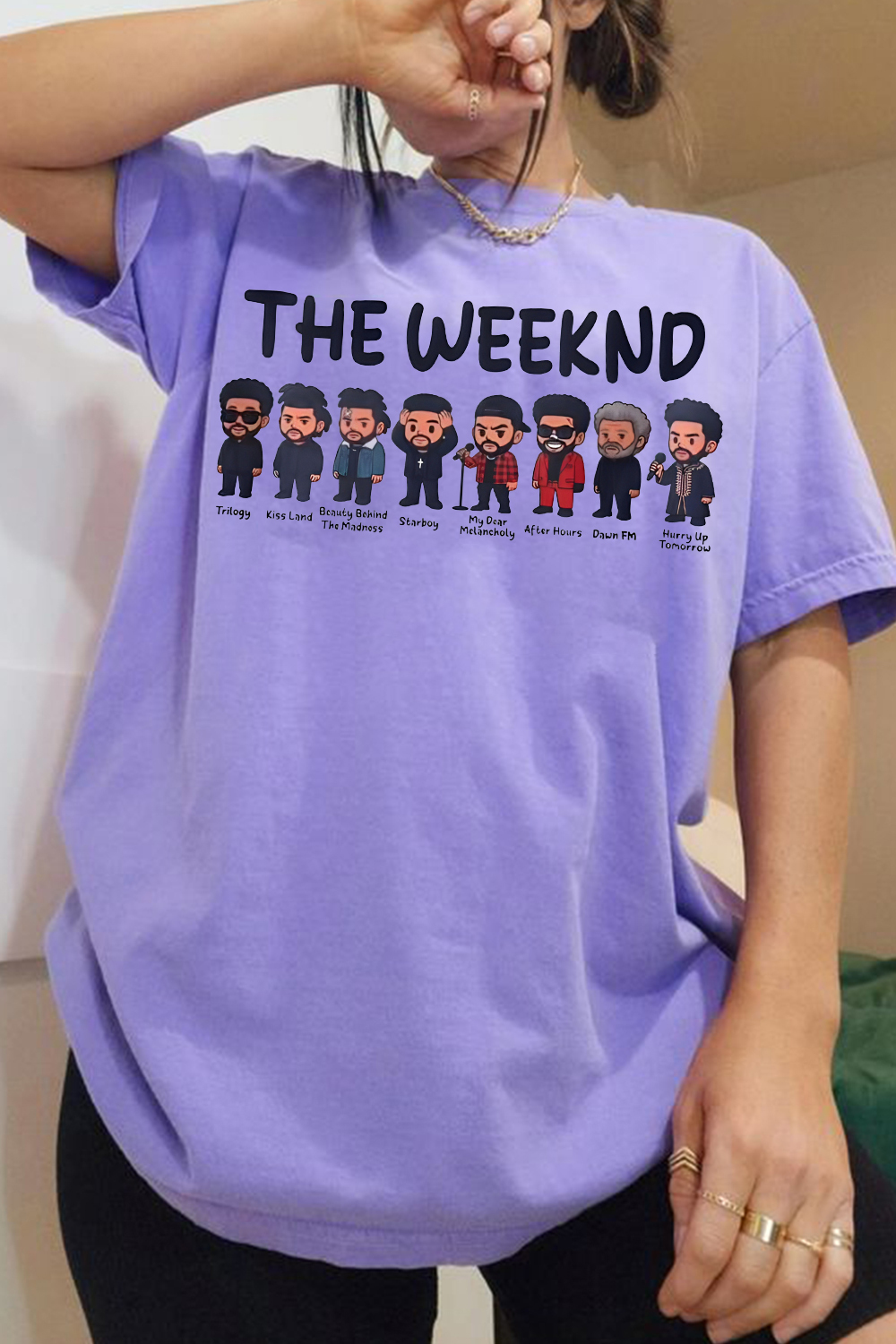 Rock The Weeknd tee and shine brighter for women