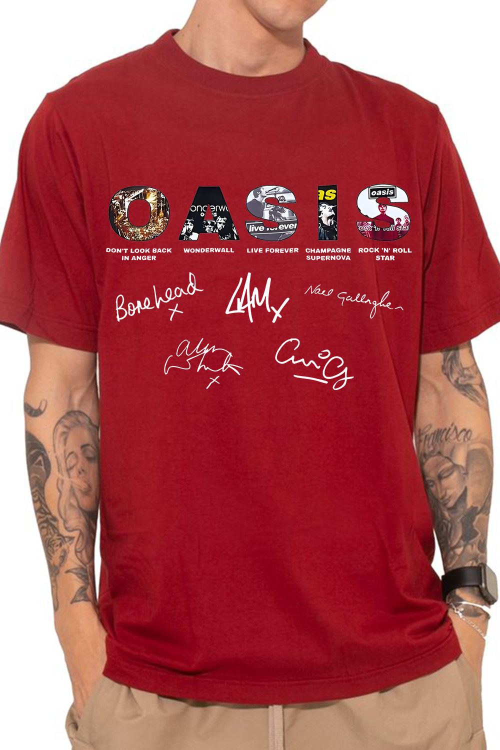 Oasis Unisex T Shirt Definitely Maybe Promo Official Reunion Tour 2025