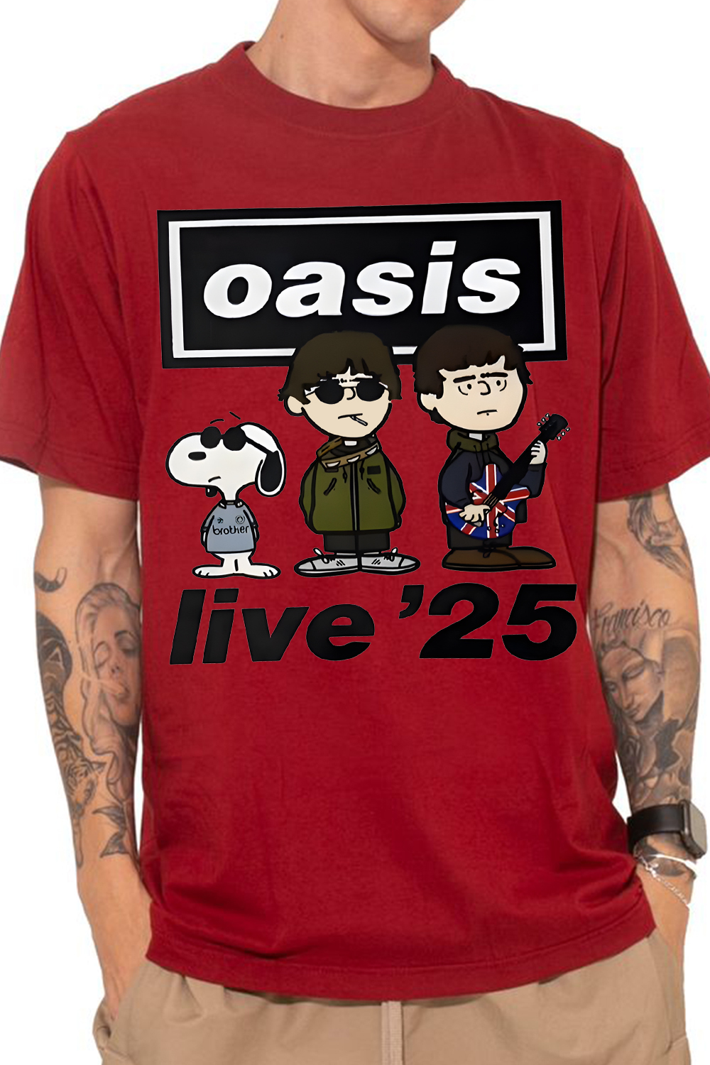 Snoopy x oasis tee
