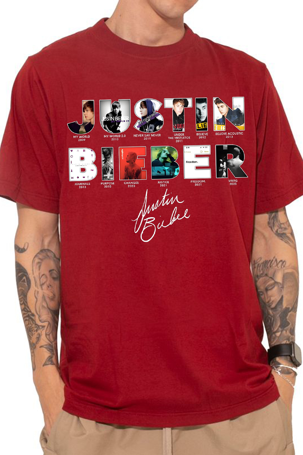 Justin Bieber Shirt For men