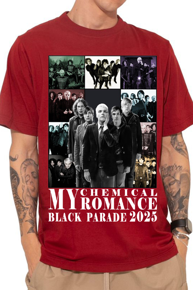 “LONG LIVE THE BLACK PARADE” 2025 tour  MCR shirt