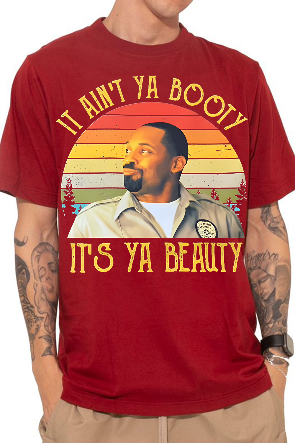 Day-Day It ain't Ya Booty It's Ya Beauty Vintage T-Shirt Friday1995 Movie T-Shirt