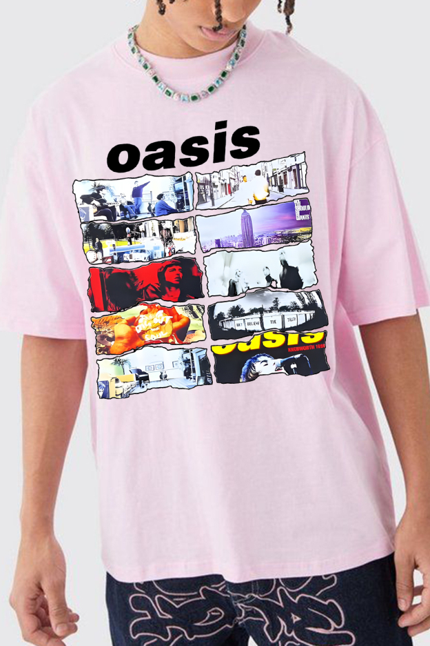 Oasis Unisex T Shirt Definitely Maybe Promo Official Reunion Tour 2025
