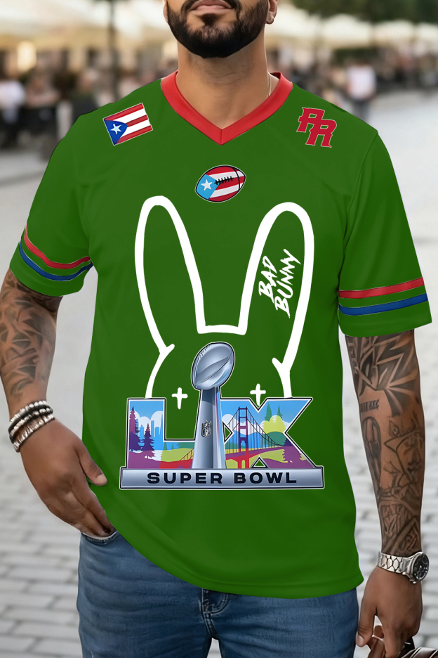 Bunny Ears Bad Bunny? Benito Football Jersey