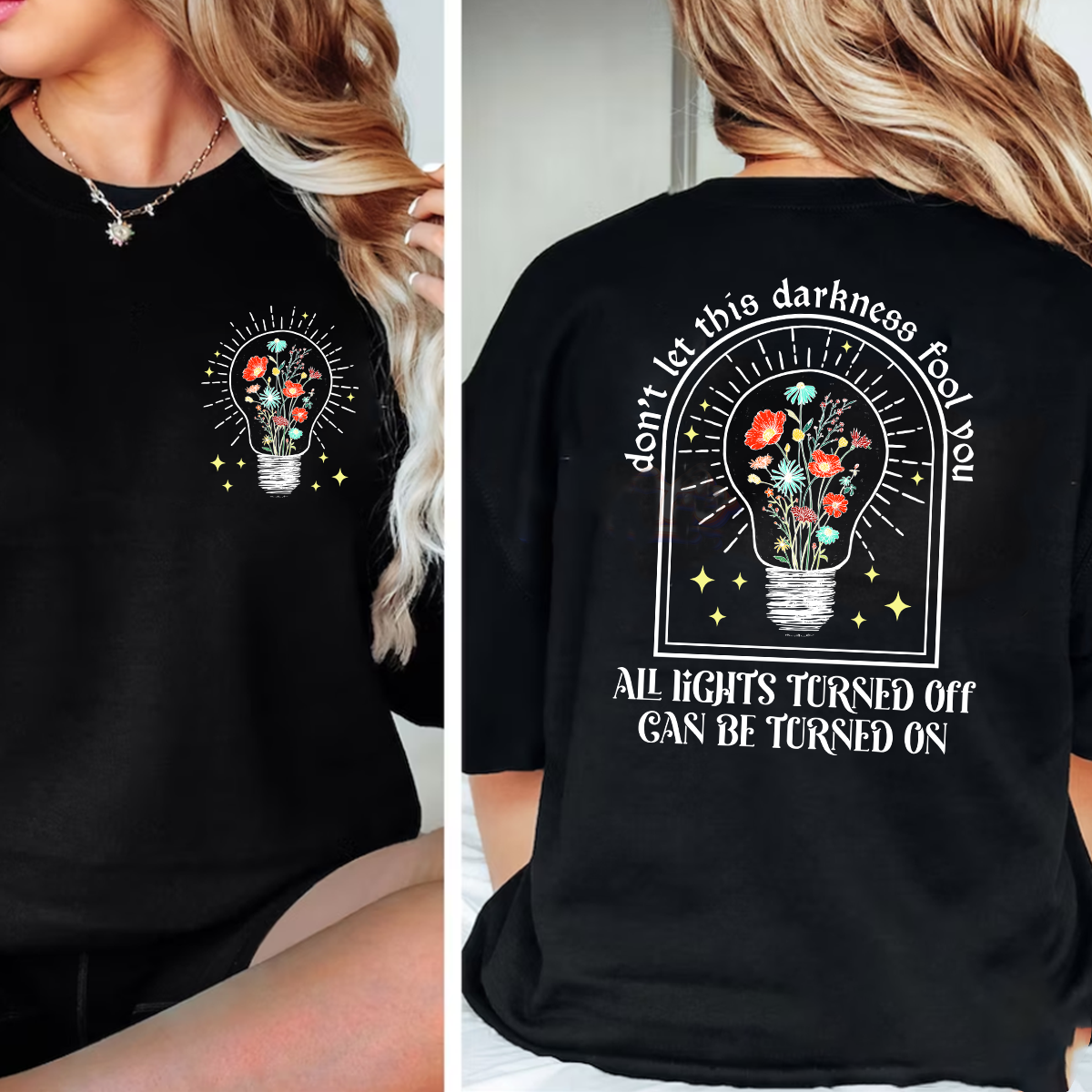 2 Sided All Lights Turned Off Can Be On Noah Kahan Call Your Mom Tshirt