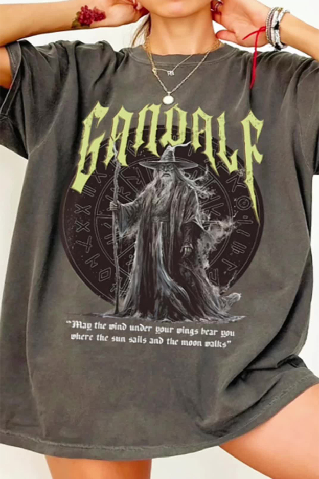 The Lord of the Rings personalized round neck ladies short sleeve loose T-shirt