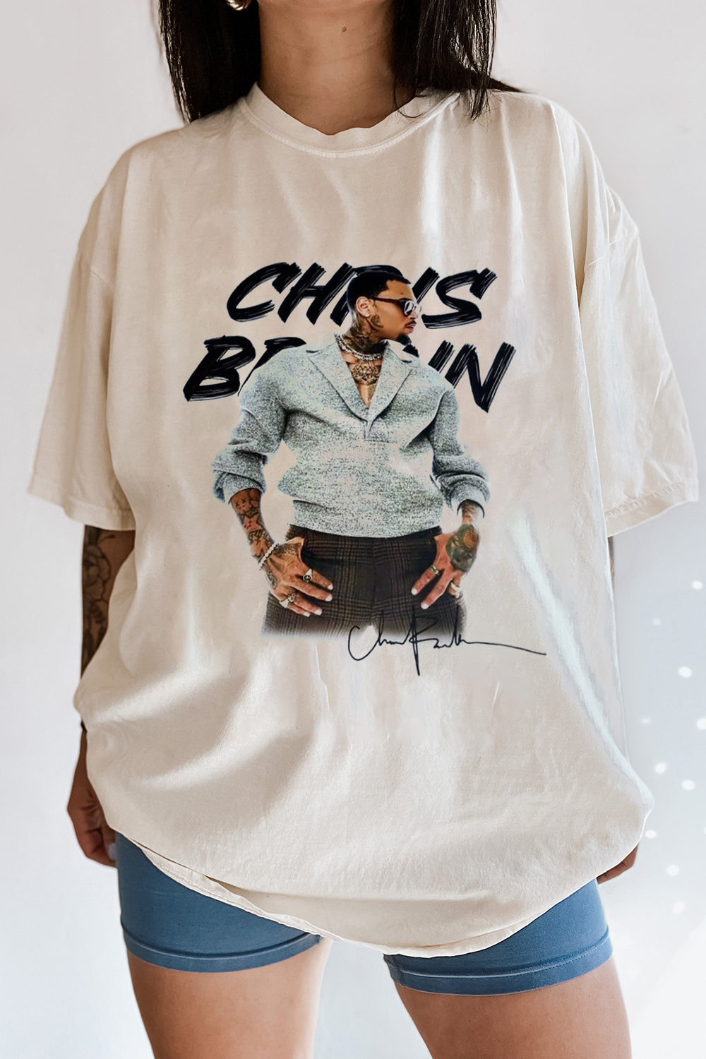 Chris Brown Graphic T-Shirt Women Tees