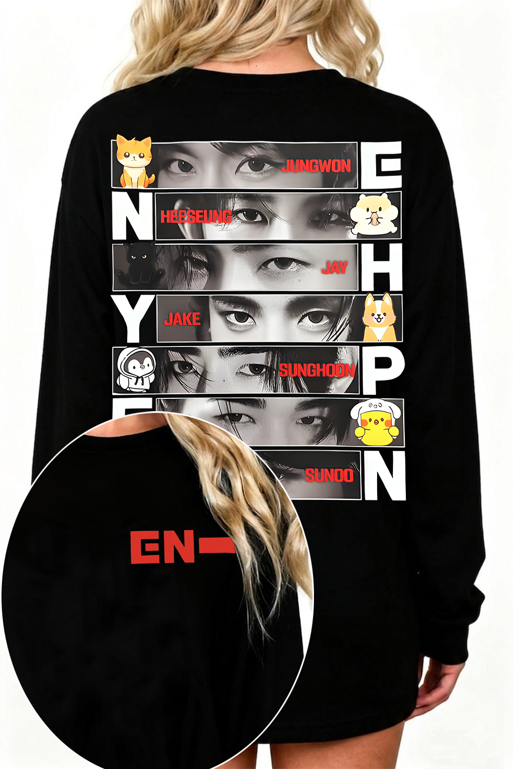 Enhypen 2-Side Fans Long-Sleeved T-Shirt