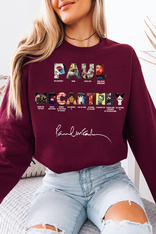 Paul Mccartney Print Women Sweatshirt