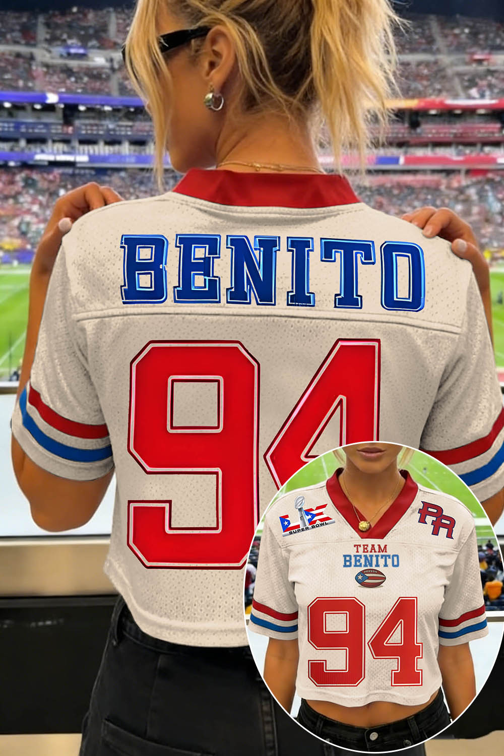Cool Bunny Jersey for Breezy Bowl 2026 🔥Team Benito Football Crop Jersey