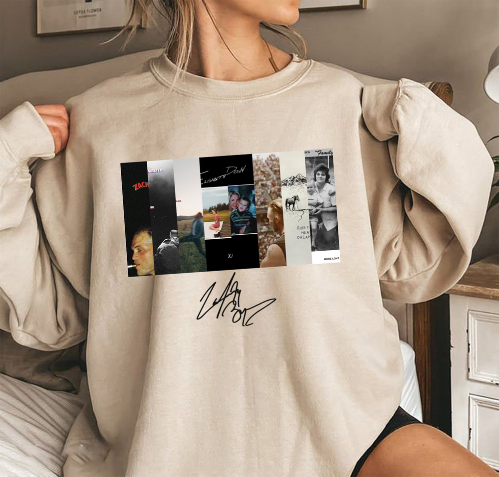  Zach Bryan Collection With Signature Sweatshirt