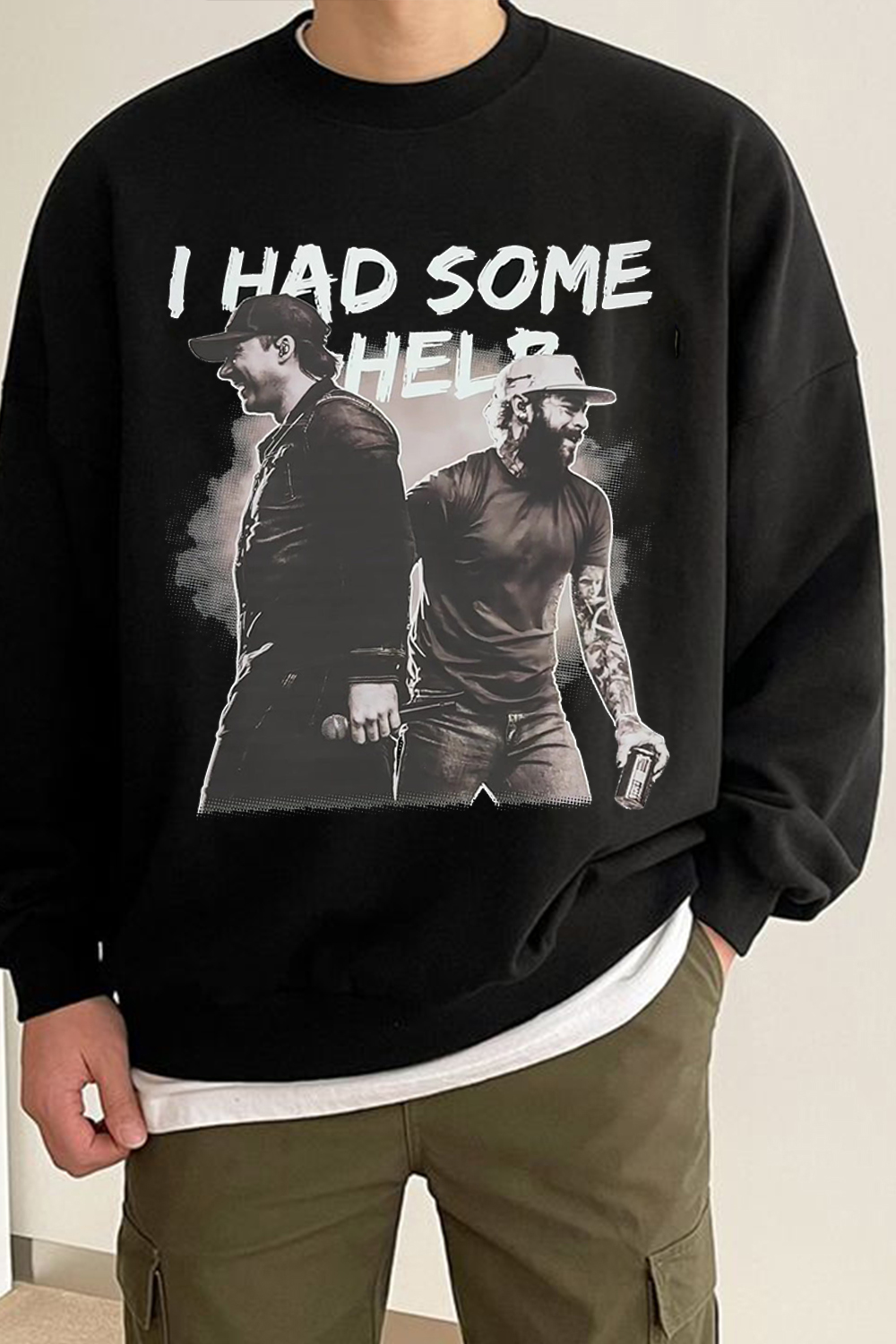 ihadsomehelp crew neck sweatshirt