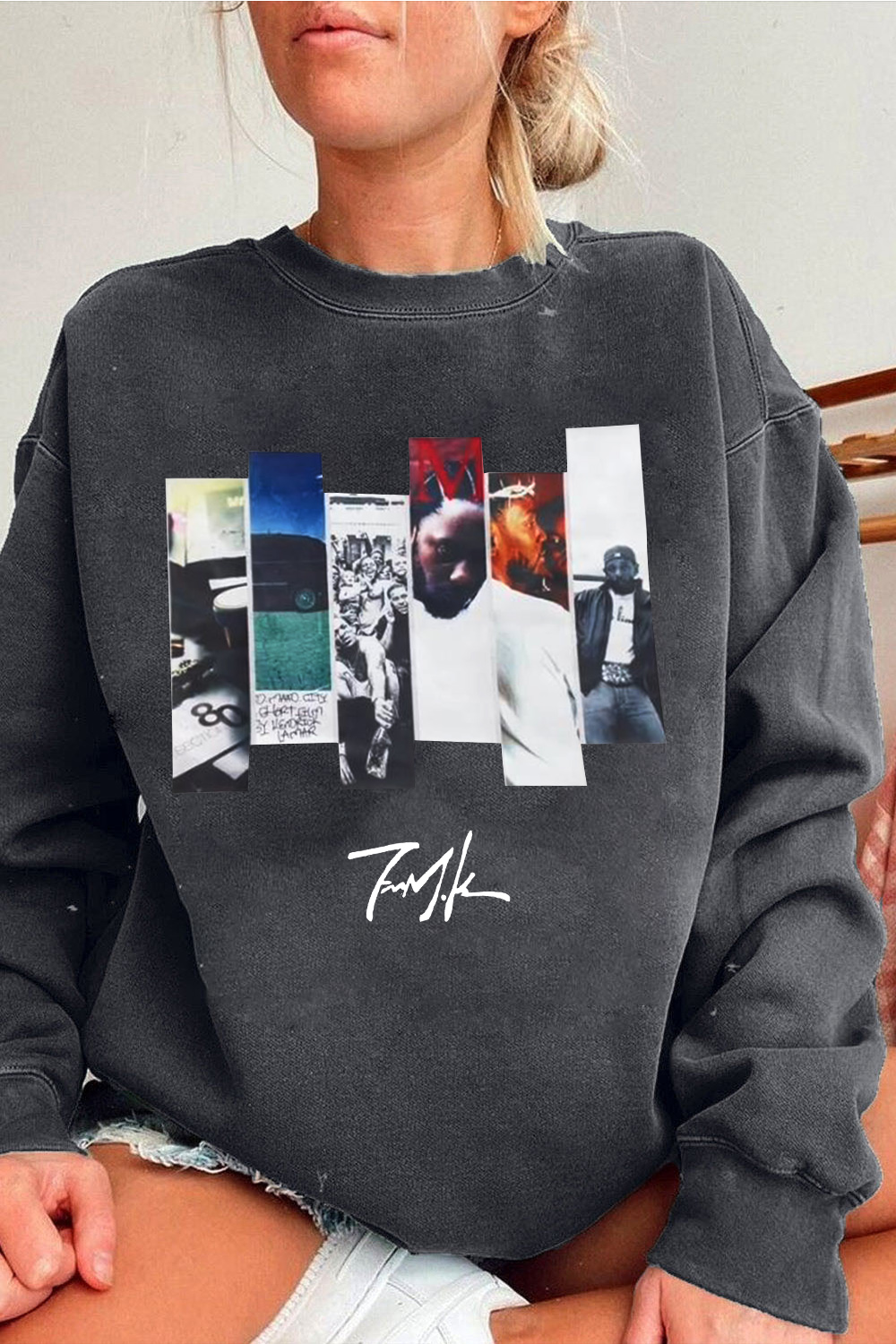 Kendrick Dropped Women's Crew Neck Sweatshirt