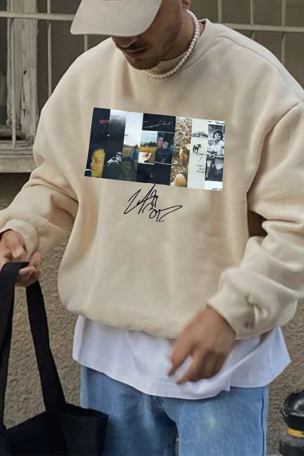 Zach Bryan poster print sweatshirt