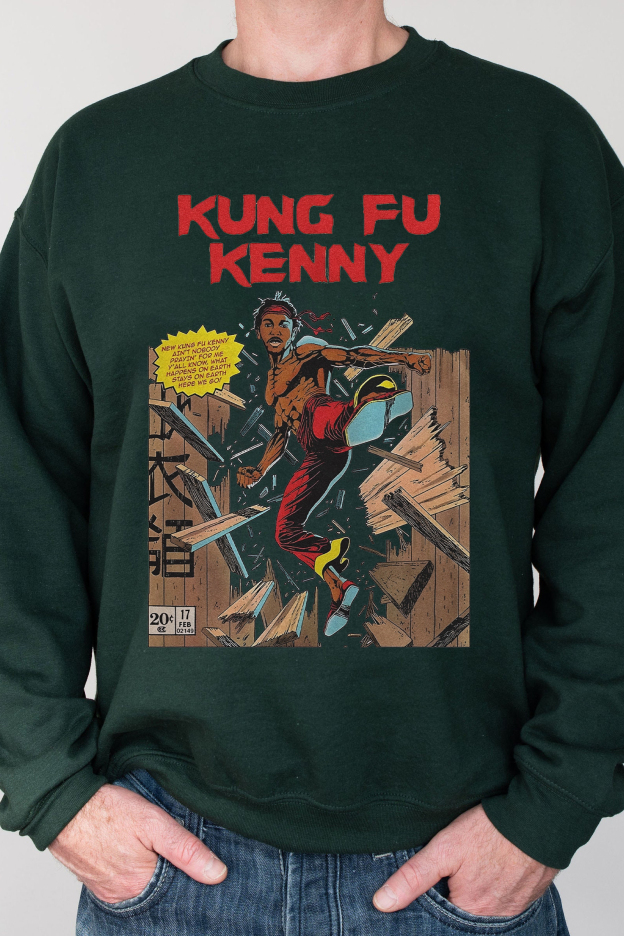 Kendrick Lamar Kung-Fu Kenny Vintage  – Men sweatshirt