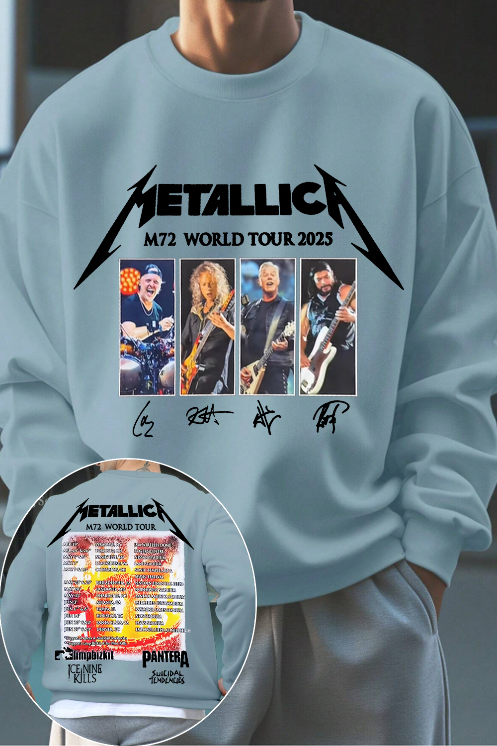 metallica rockband MEN SWEATSHIRT