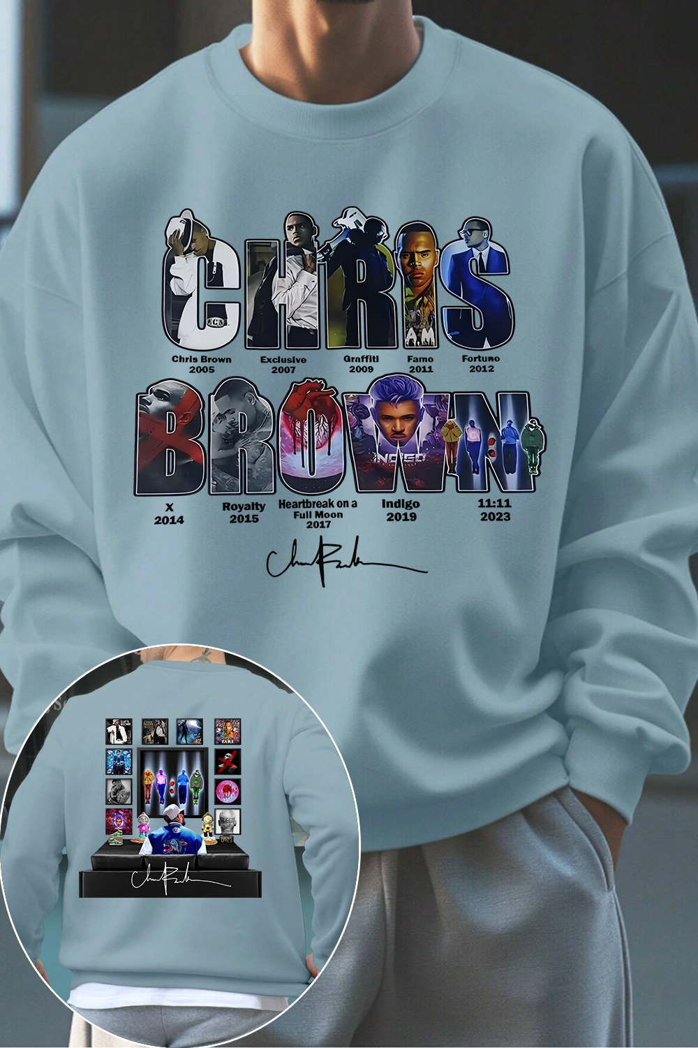 Chris Brown Concert Sweatshirt For Men