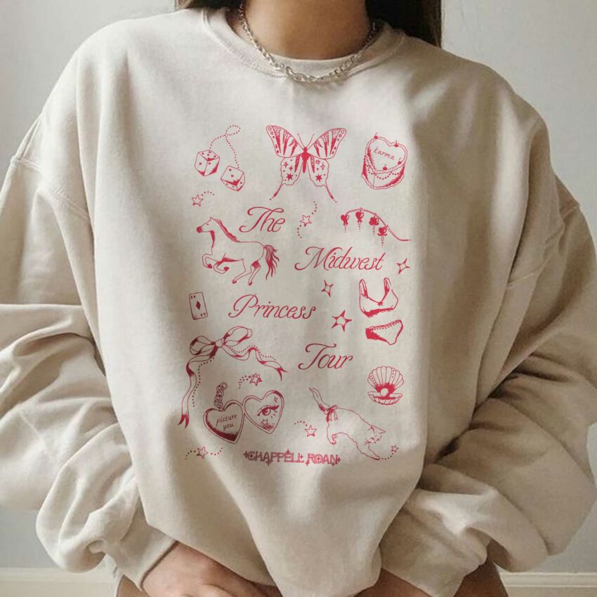 Chappell Roan The Midwest Princess Tour Vintage – Sweatshirt