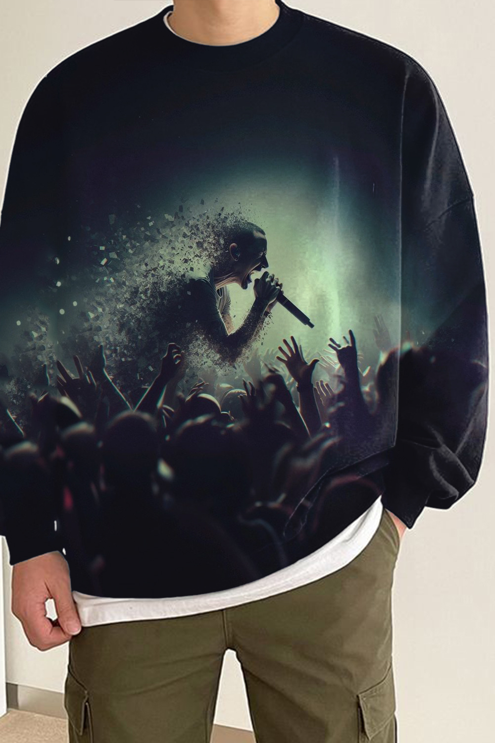 Lincoln Park crew neck long sleeve sweatshirt