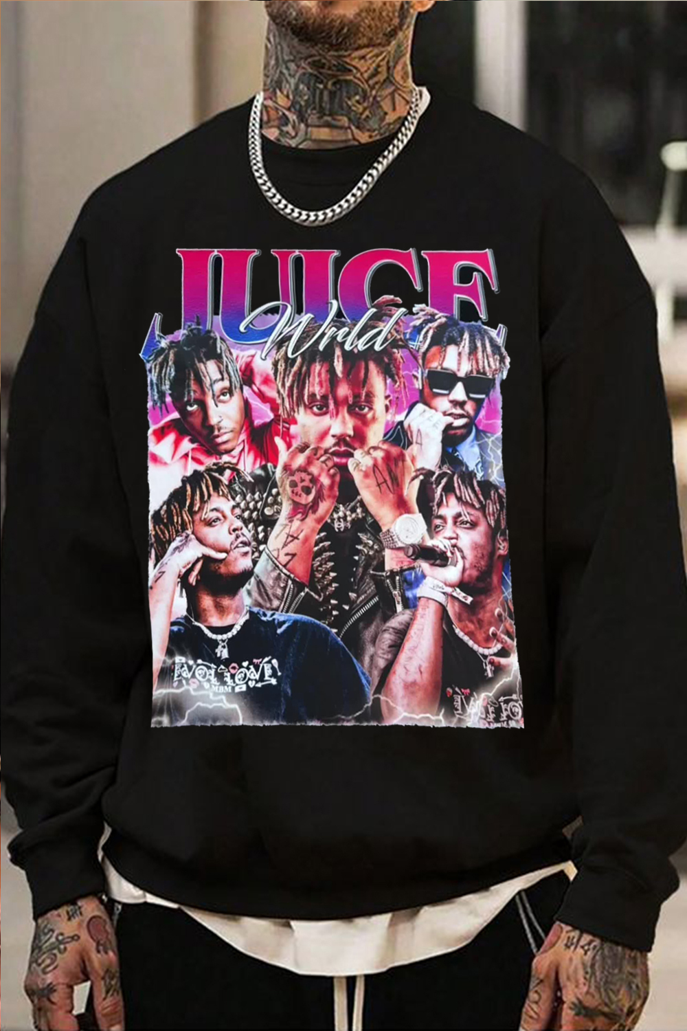 JUICE Poster Long Sleeve Men's Sweatshirt