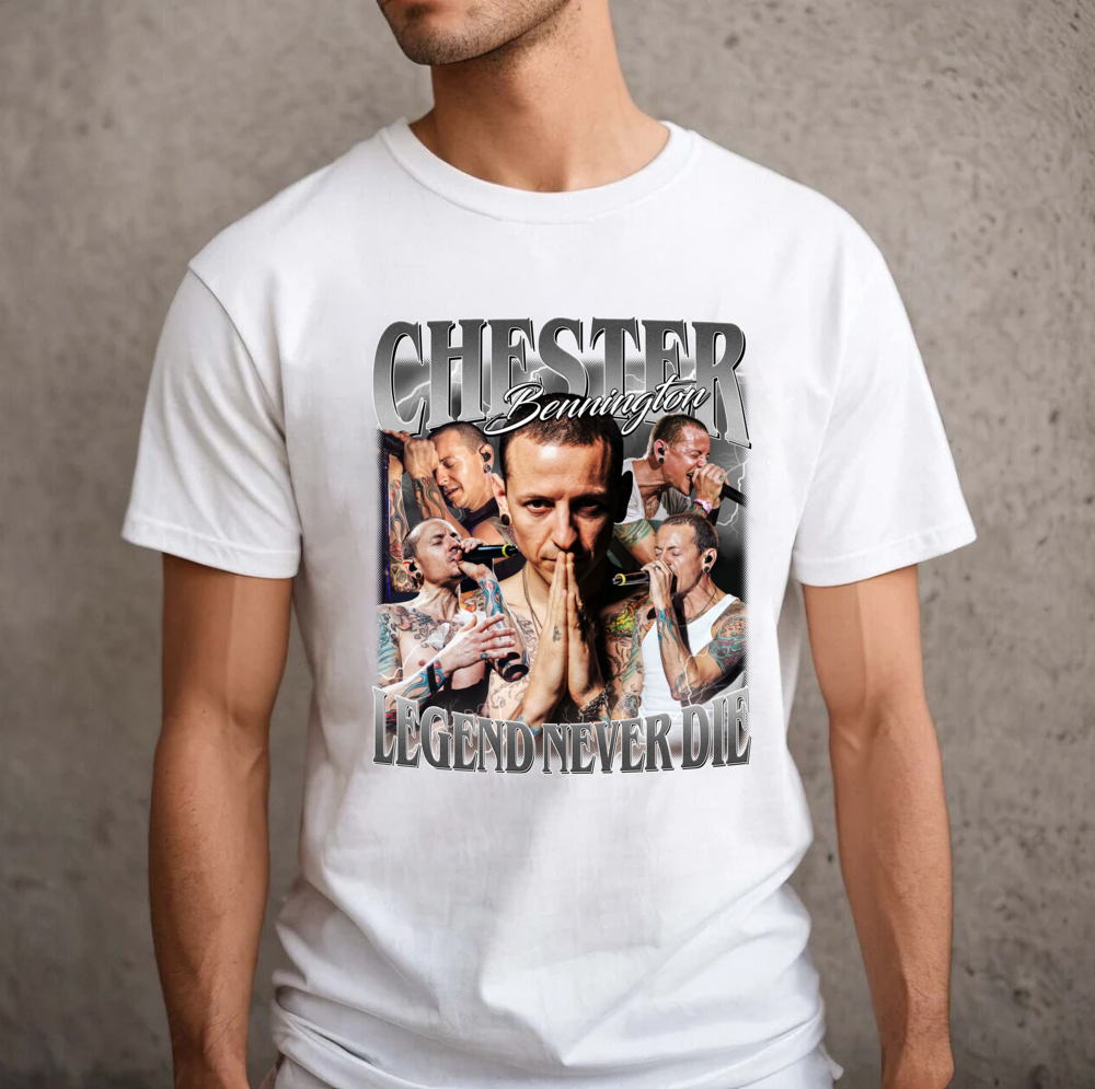 L P Vintage Chester Bennington T-Shirt
