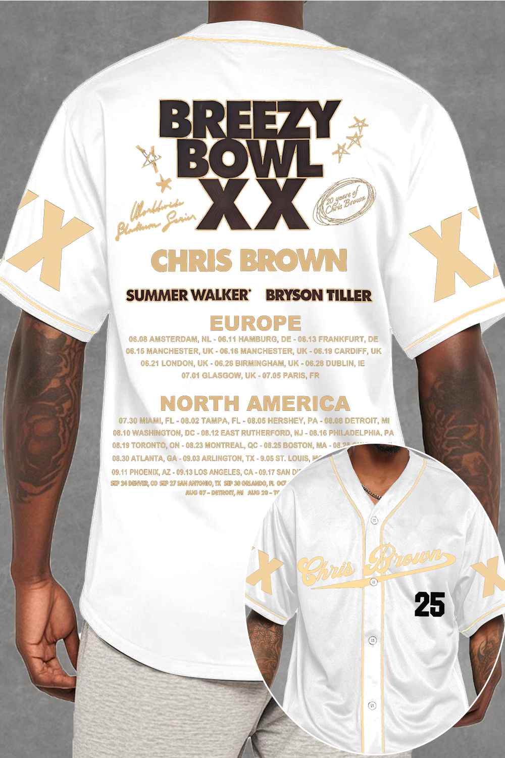 CB Bowl XX World Tour 2025 Baseball Jersey