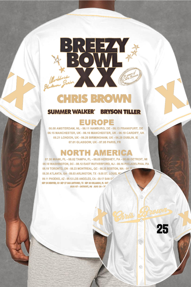 CB Bowl XX World Tour 2025 Baseball Jersey