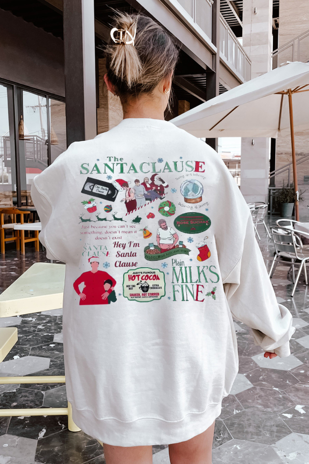 Cute Christmas Casual Crewneck Sweatshirt