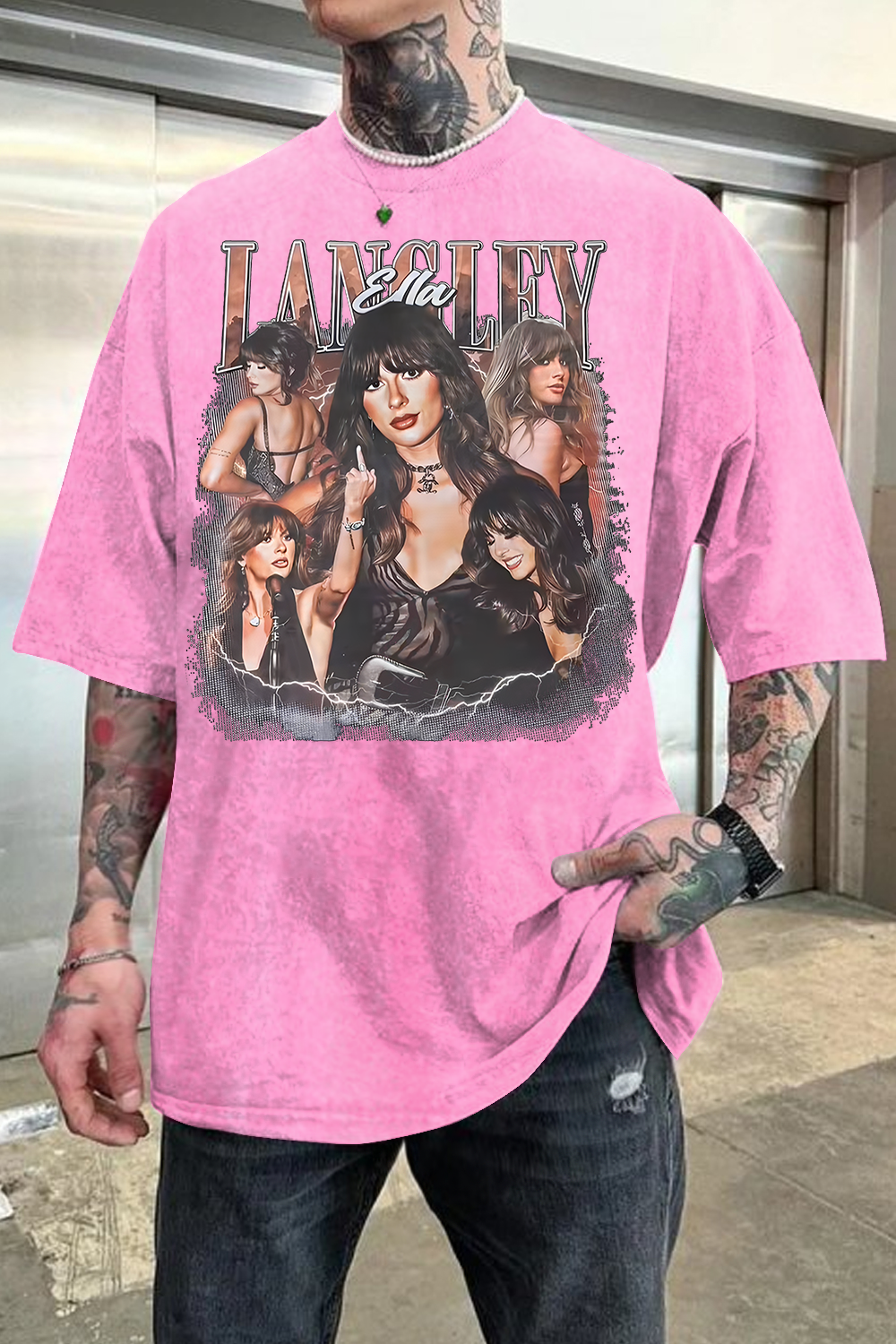 Ella Langley Printed Washed Shirt