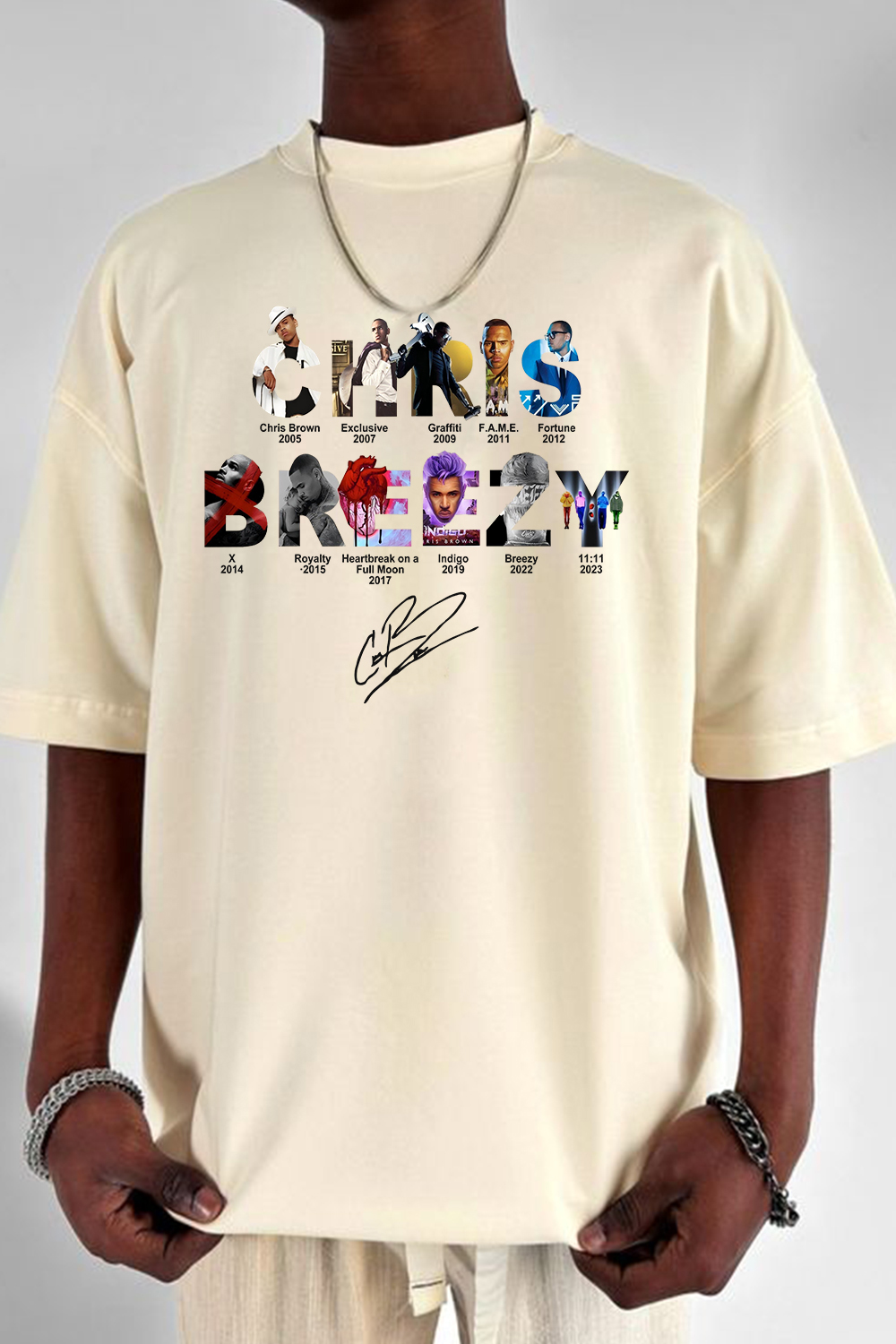 CB Brez Album Concert Graphic Tee For men