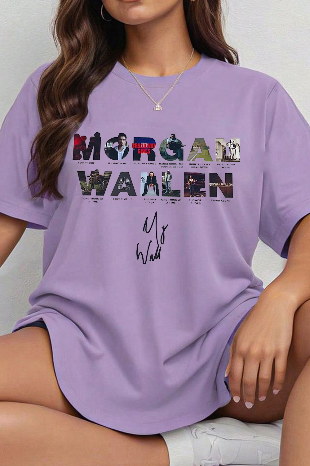morganwallen cartoon short-sleeved women's t-shirt