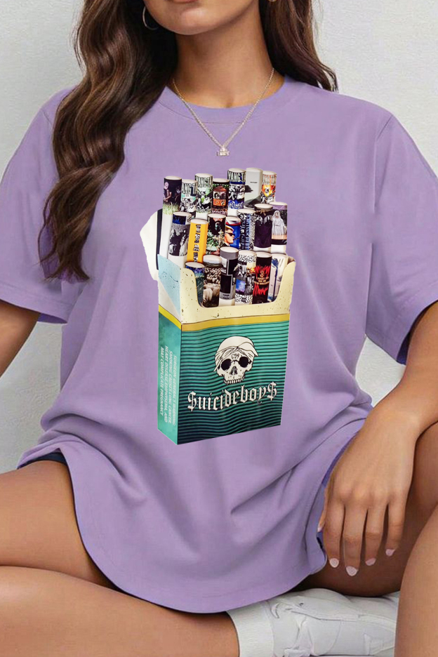 $uicideboy$ cigarette box print T-shirt