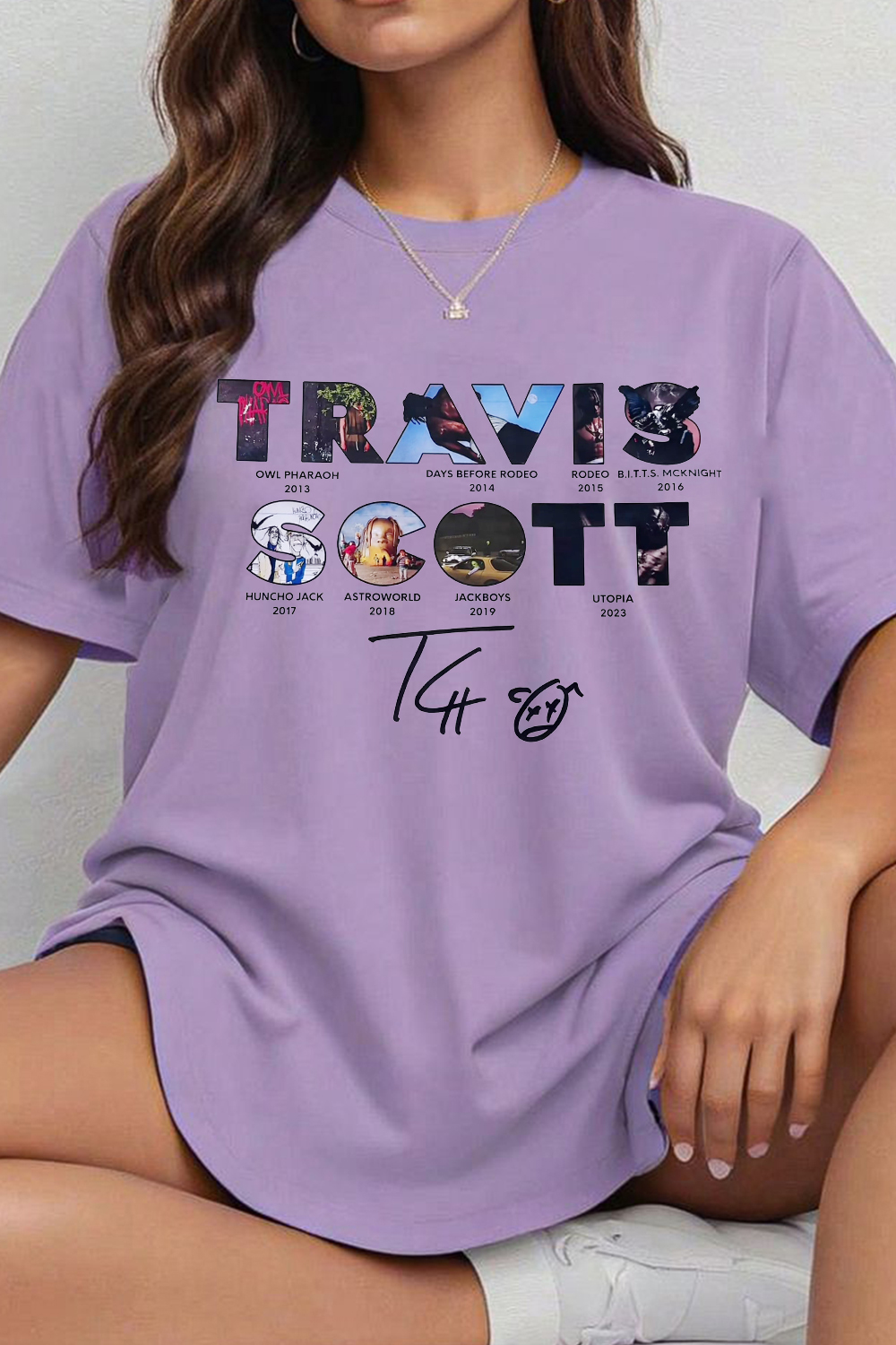 Travisscott personalized round neck T-shirt