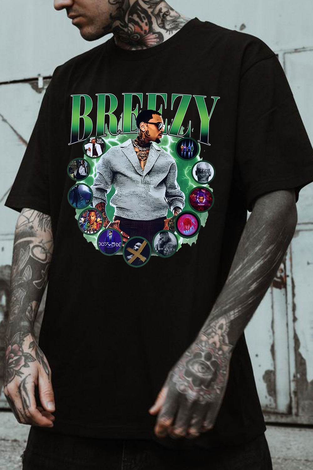 Chris Brown Breezy 1111 Tour tshirt For Men