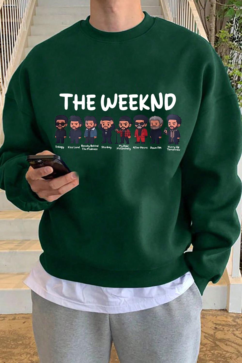 Rock The Weeknd men sweatshirt and shine brighter