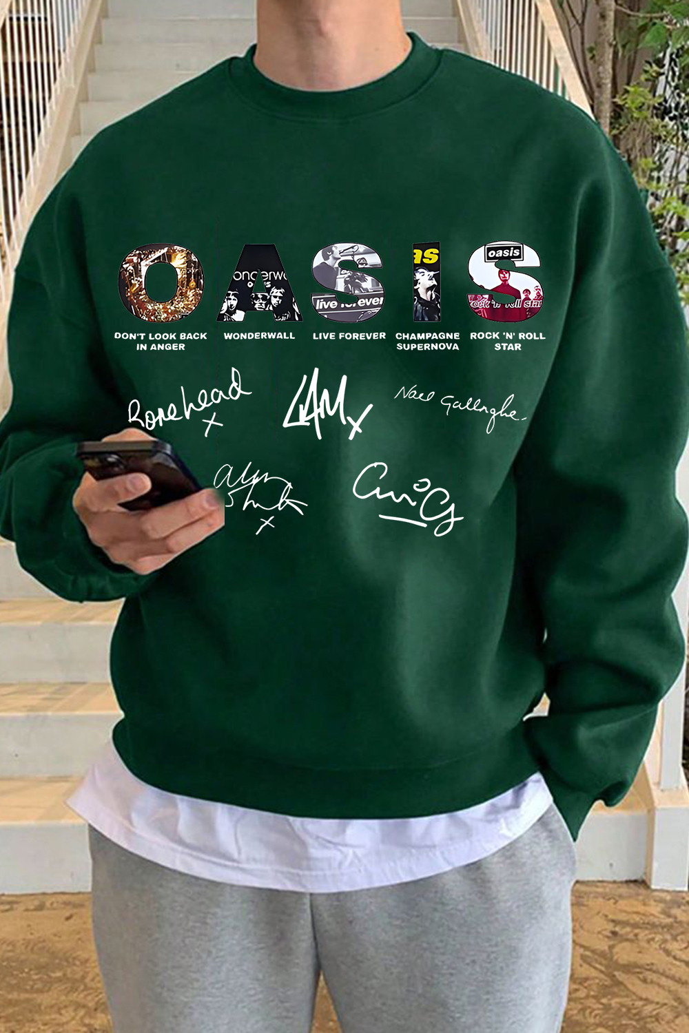 Oasis Unisex Sweatshirt Definitely Maybe Promo Official Reunion Tour 2025